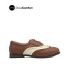 Nara Lace Up WT Women's Shoes -Cognac Cream Leather