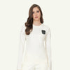 L/S TEE GPS PRINT WOMEN'S SWEATSHIRT - STAR WHITE