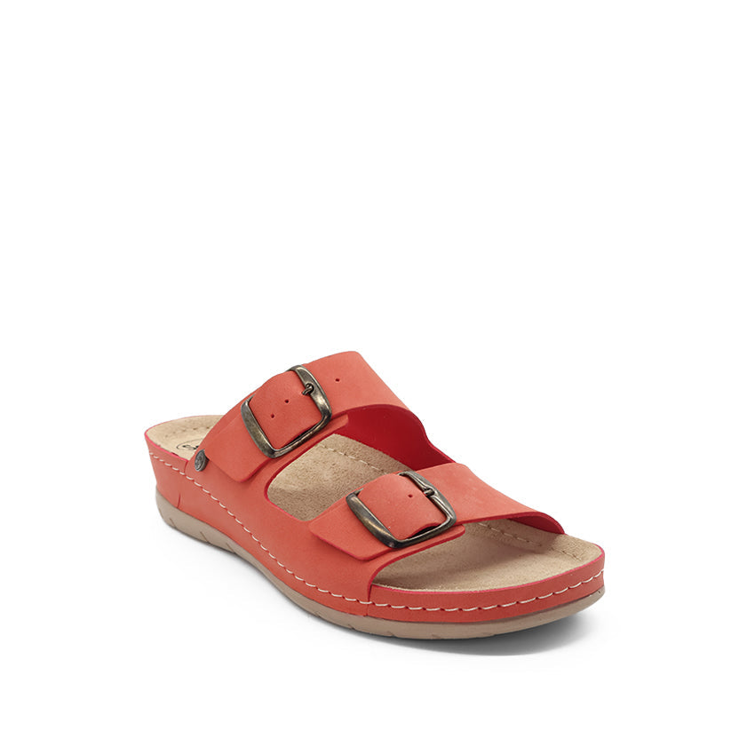 Aberdeen Women's Casual Sandals - Brick