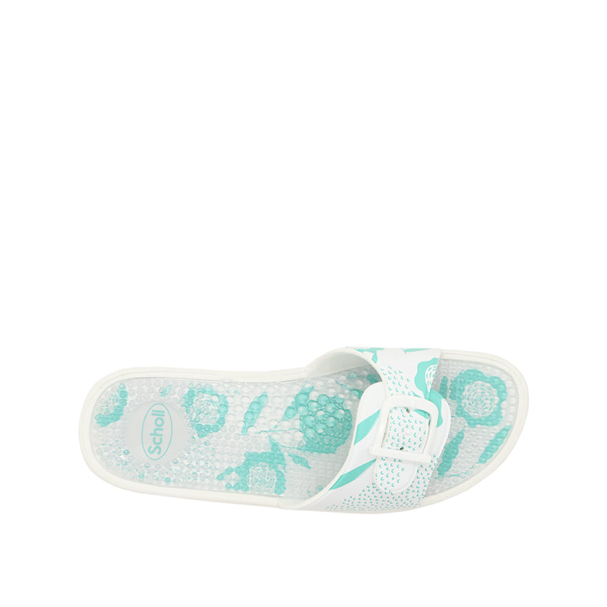 New Massage Women's Casual Sandals - White/Aqua
