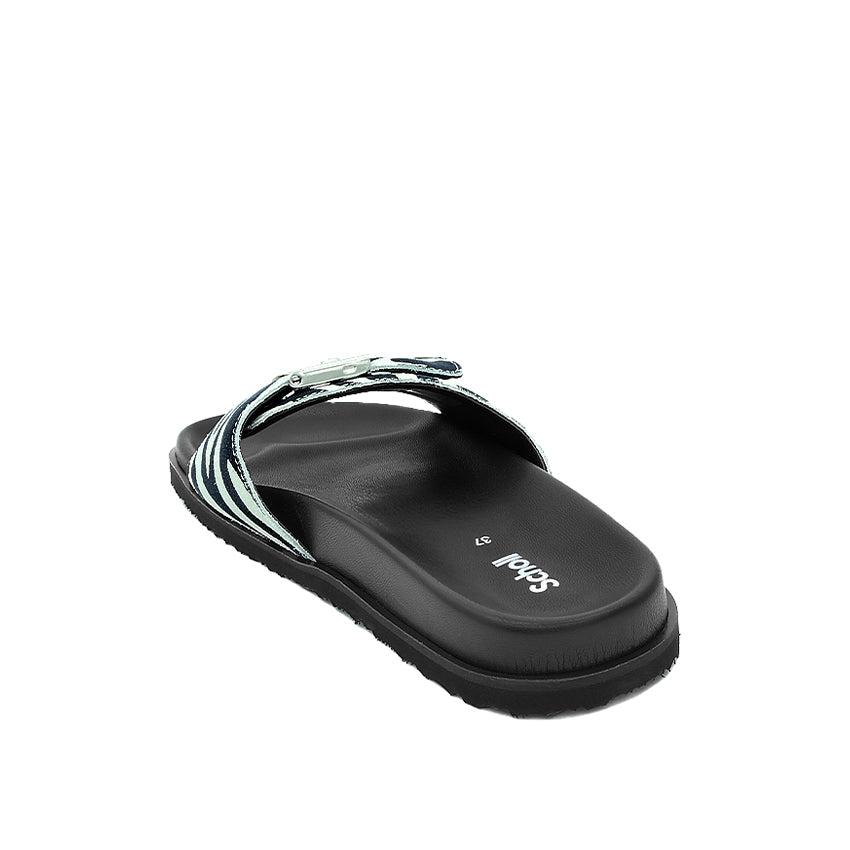 Pescura Anne Women's Casual Sandals - Black White