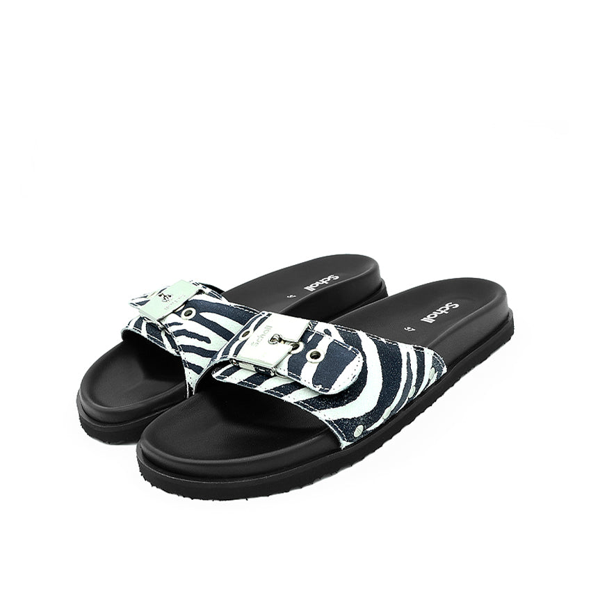Pescura Anne Women's Casual Sandals - Black White