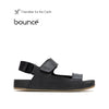 Merritt Slingback Men's Sandals - Bold Black Leather