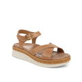 Pasadena Mar Women's Heel/Wedge Sandals - Camel