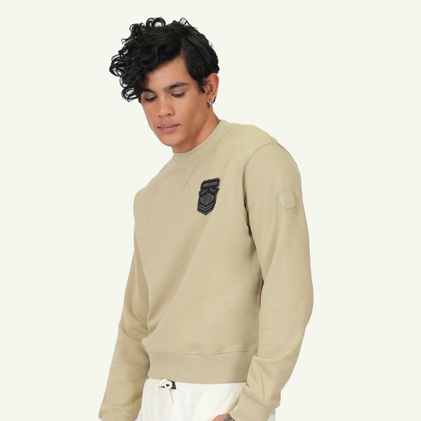 SWEAT SHIRT AVN PATCHES MEN'S SWEATSHIRT - EUCALYPTUS