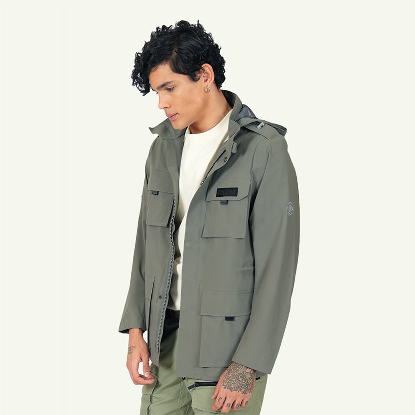 WP HOODIE JKT BOLD ZIPPER MEN'S JACKET - GUN METAL