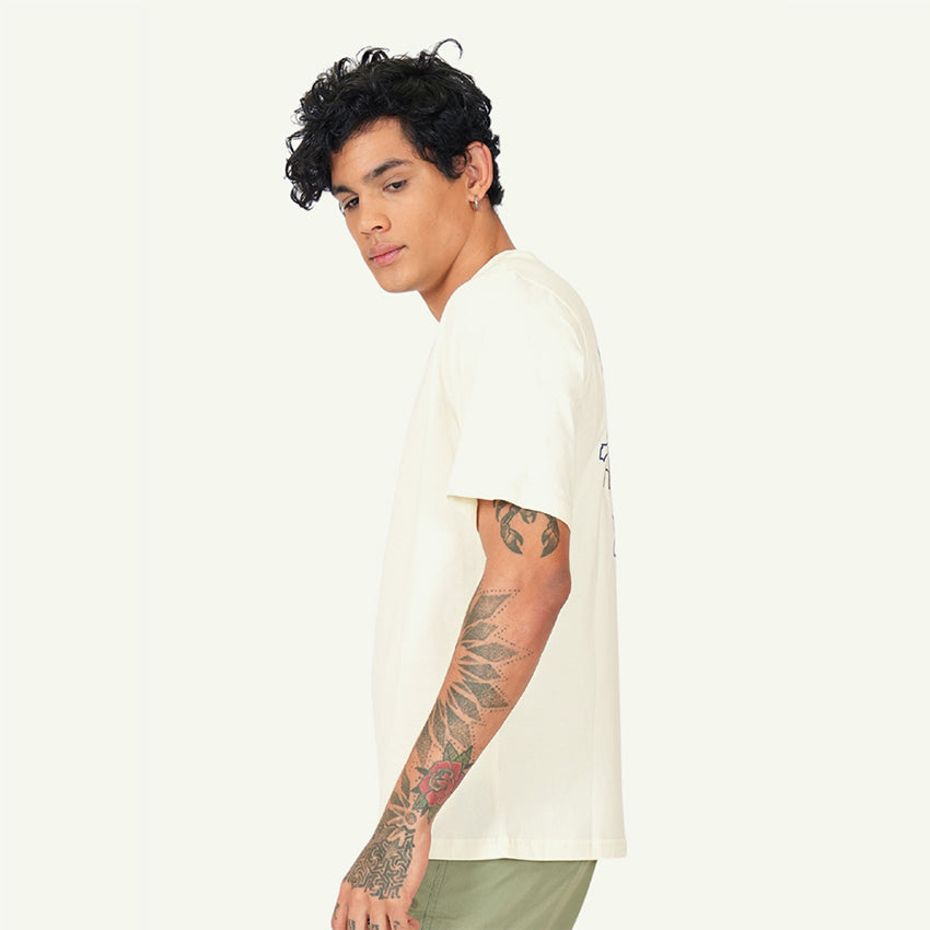 S/S TEE LYON MAP MEN'S T-SHIRT - STAR WHITE
