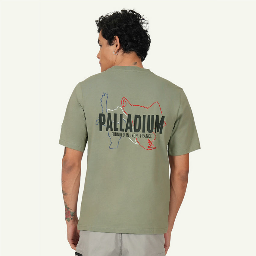 S/S TEE LYON MAP MEN'S T-SHIRT - VETIVER