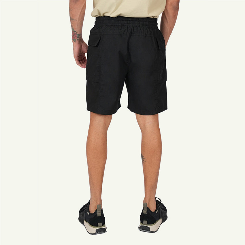 WOVEN SHORTS SIDE PKT MEN'S SHORT -   CHARCOAL GRAY