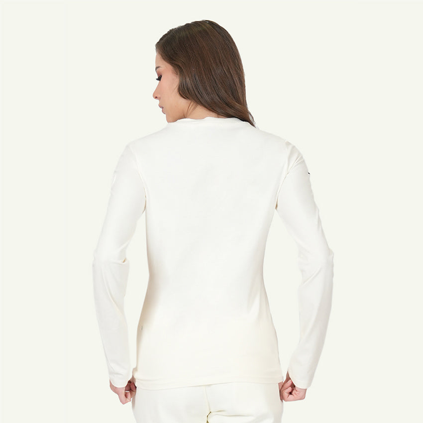L/S TEE GPS PRINT WOMEN'S SWEATSHIRT - STAR WHITE