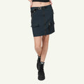 SHORT SKIRT FRONT PKT WOMEN'S SKIRT -  ANTHRACITE