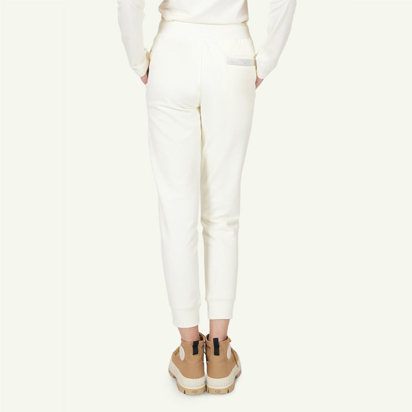 SWEAT PANTS SIDE LOGO PRINT WOMEN'S PANTS -   STAR WHITE