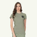 S/S TEE AVN PATCH WOMEN'S T-SHIRT -  VETIVER
