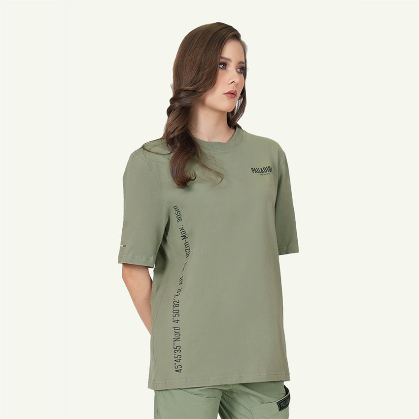 S/S TEE LYON MAP WOMEN'S T-SHIRT - VETIVER
