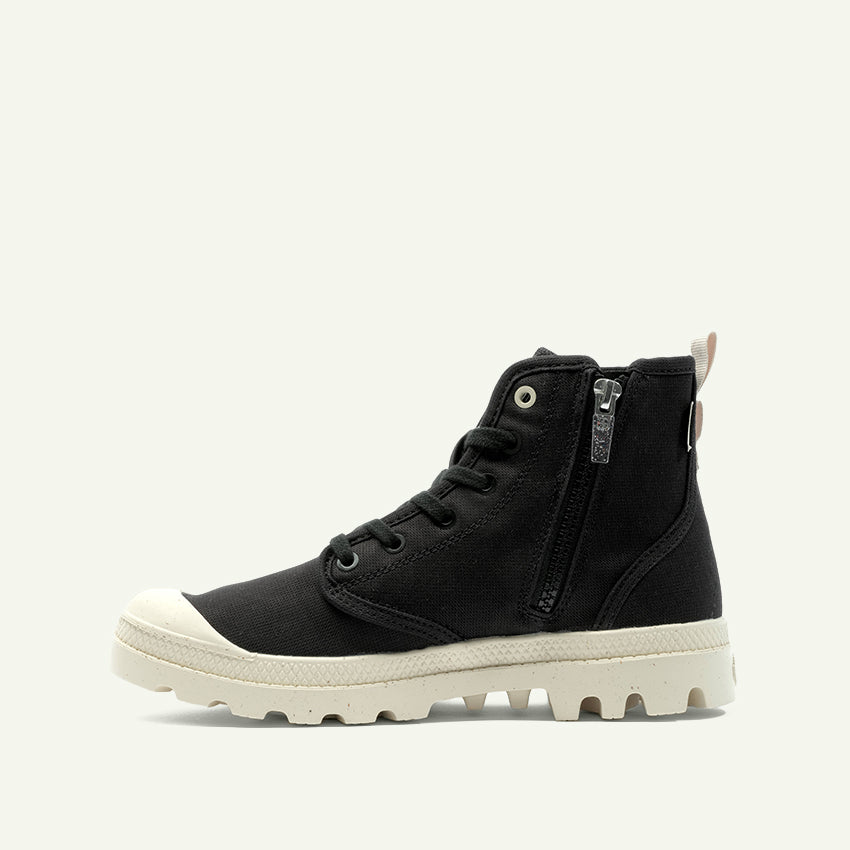 PAMPA HI ZIP ORGANIC WOMEN'S BOOTS - BLACK